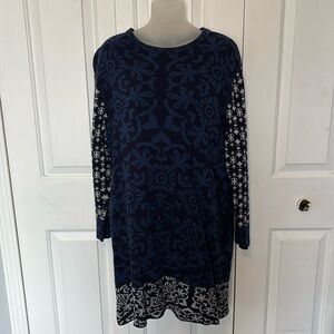 Gypsy 05 Global Village sz S patterned Sweater Dress GUC B928